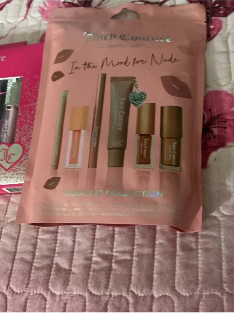 Juicy Couture Nude Lip Collection 4-Piece Gloss Set in Pink, Red, Purple, Mauve